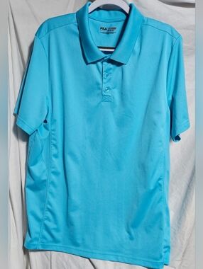FILA Sport MENS GOLF POLO Vented SHIRT AQUA  - 2XL NWOT (MBC)